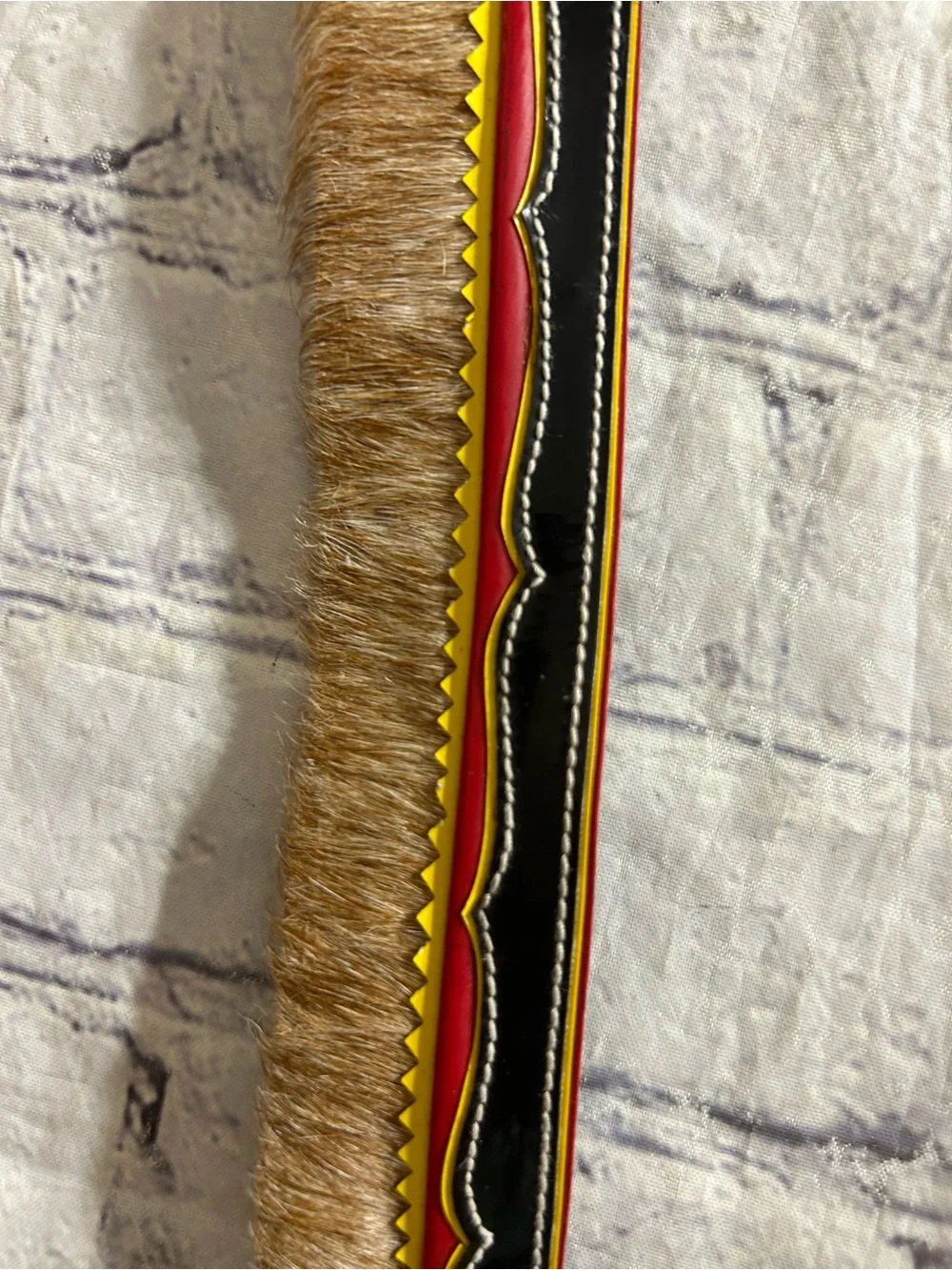 CARRIEL HANDMADE WESTERN COWHIDE HAIR & MULTI VIBRANT COLORS LEATHER UNISEX BELT